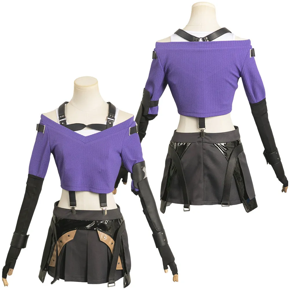 Final Fantasy XVI Tifa Lockhart Women Sweater Suit Party Carnival Halloween Cosplay Costume