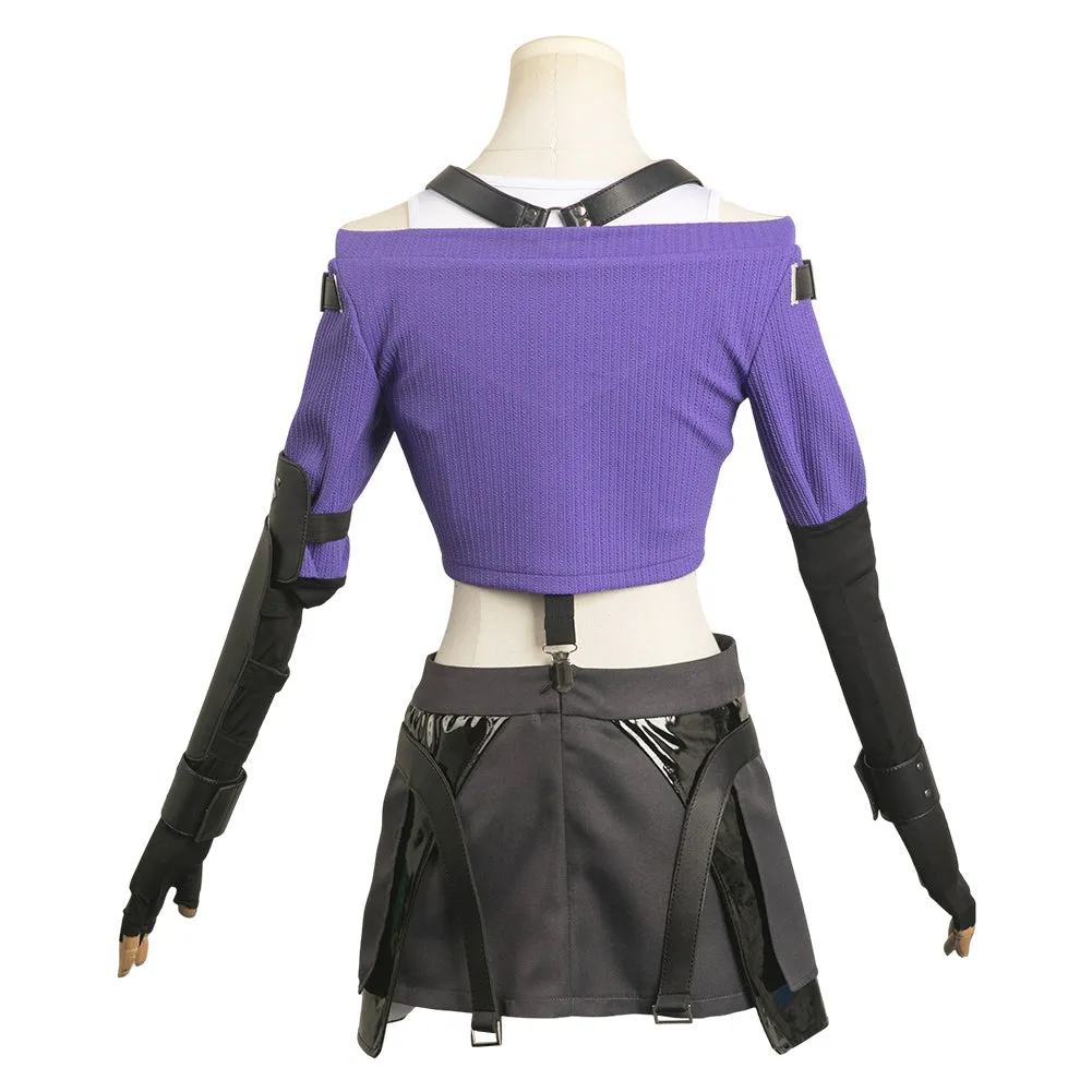 Final Fantasy XVI Tifa Lockhart Women Sweater Suit Party Carnival Halloween Cosplay Costume