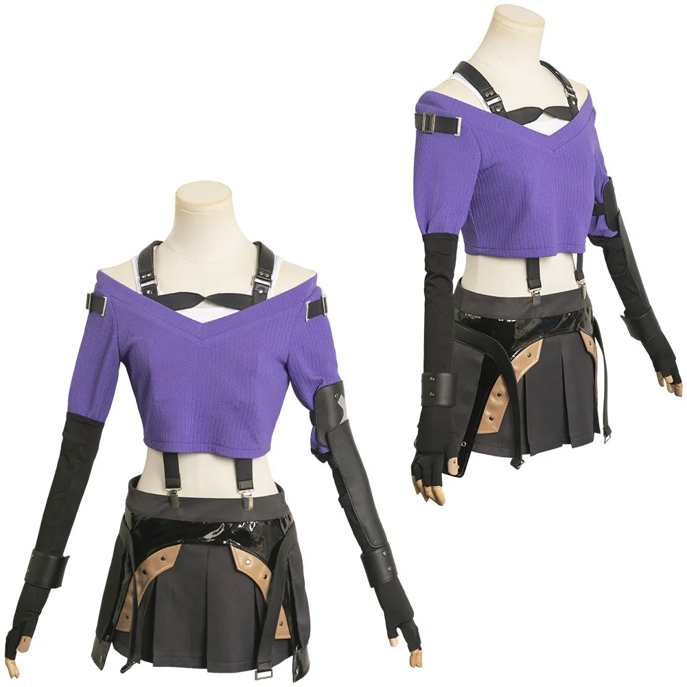 Final Fantasy XVI Tifa Lockhart Women Sweater Suit Party Carnival Halloween Cosplay Costume