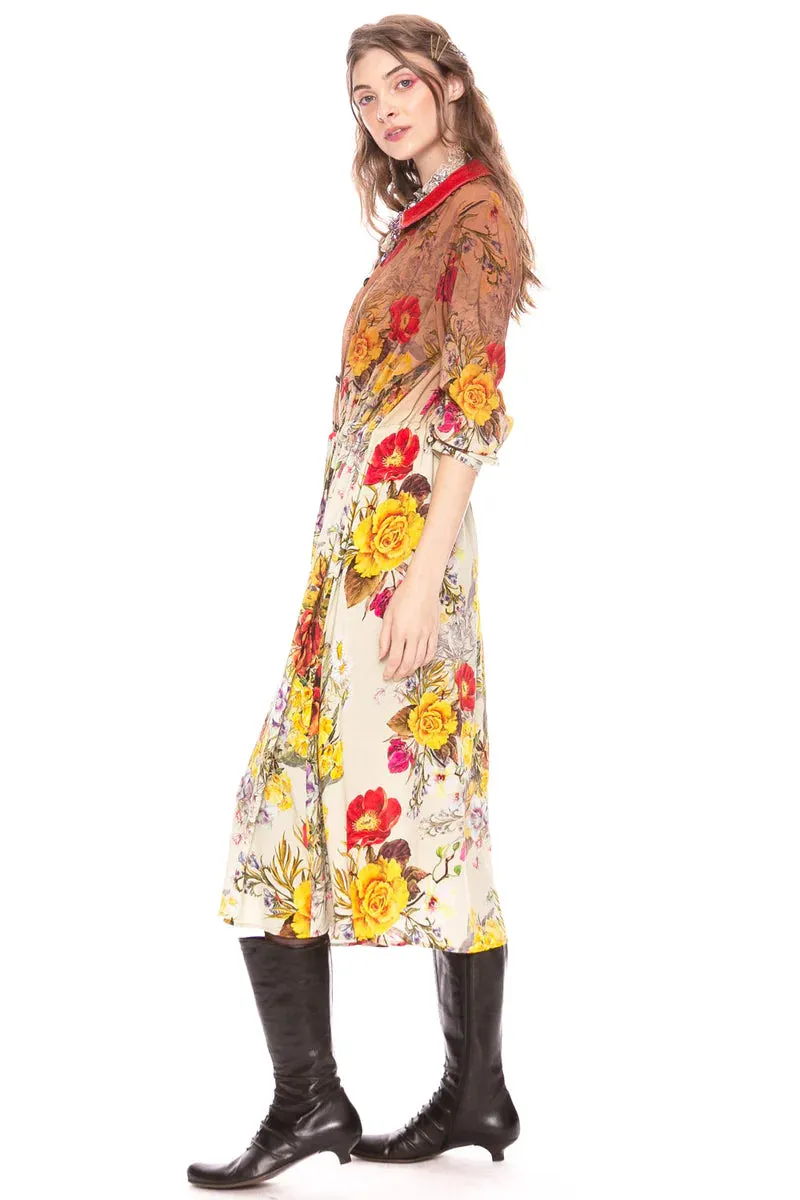 Floral Beauty Shirt Dress