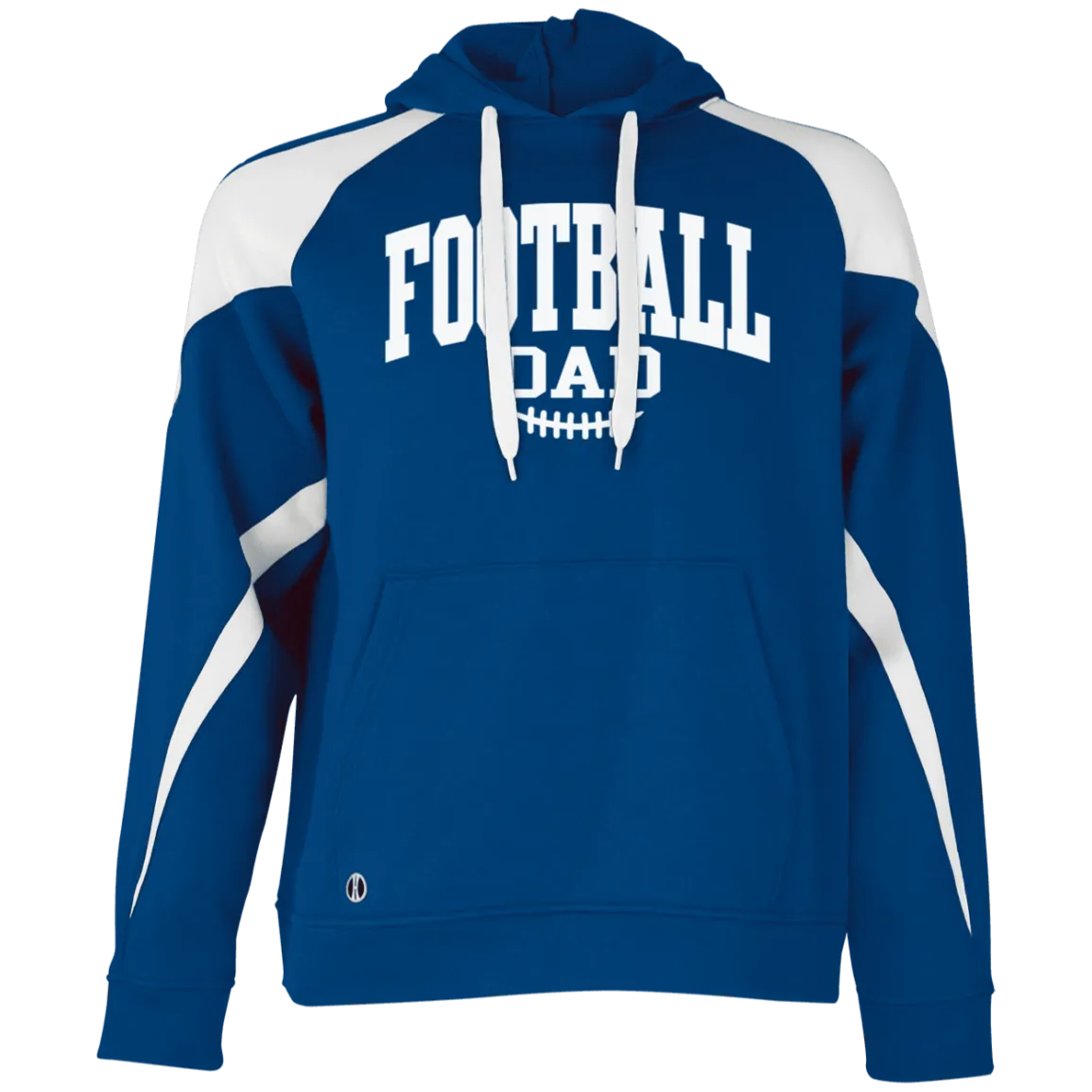 Football Dad 229546 Athletic Colorblock Fleece Hoodie