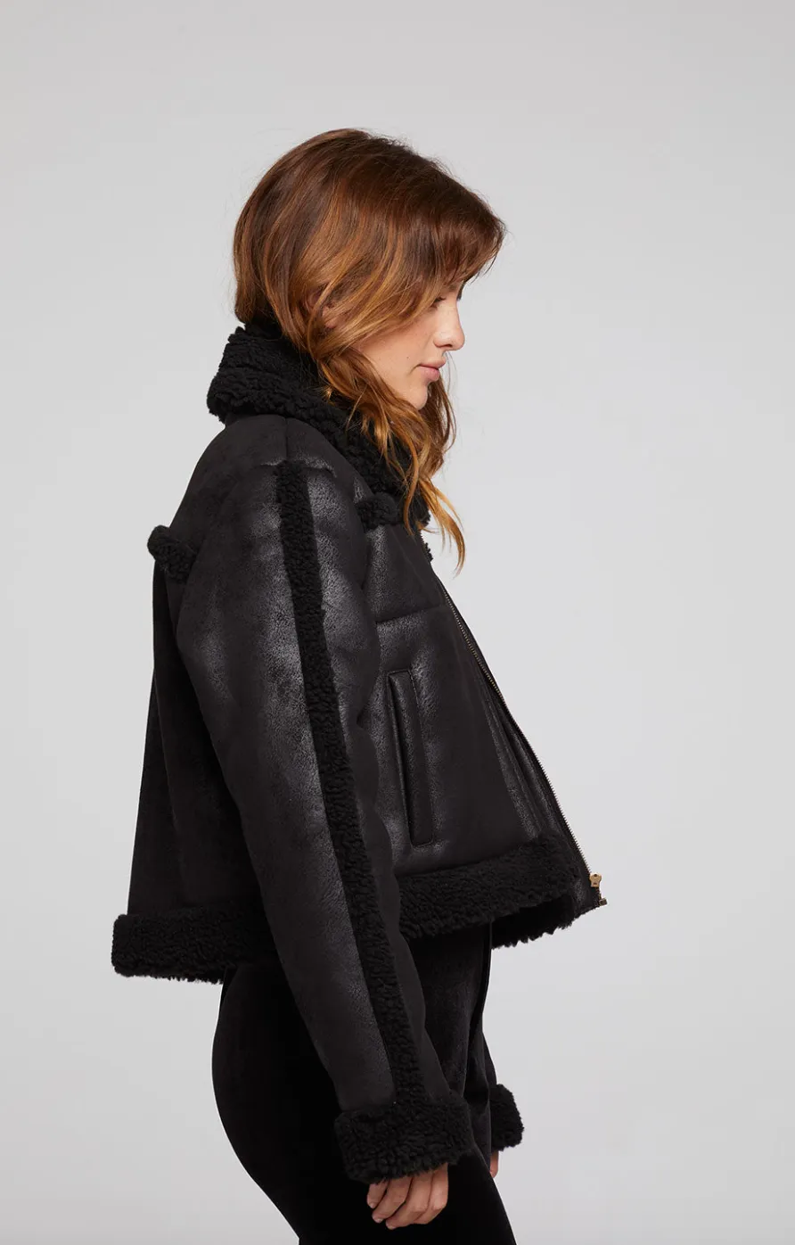 Franklin Sherpa Licorice Jacket ~ Black