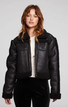 Franklin Sherpa Licorice Jacket ~ Black