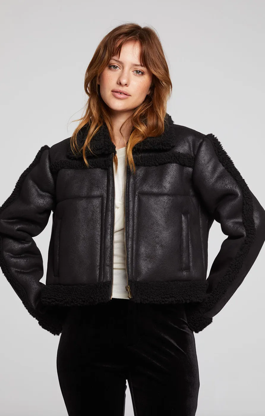 Franklin Sherpa Licorice Jacket ~ Black