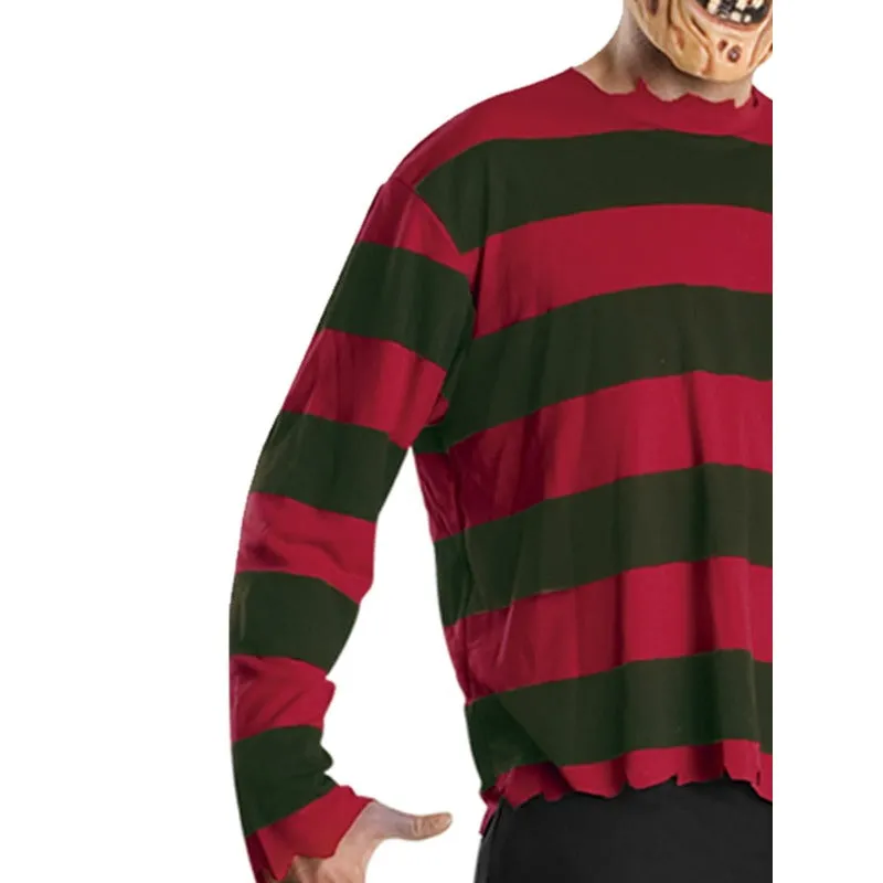 Freddy Krueger Adult Costume Top & Mask - Nightmare on Elm Street