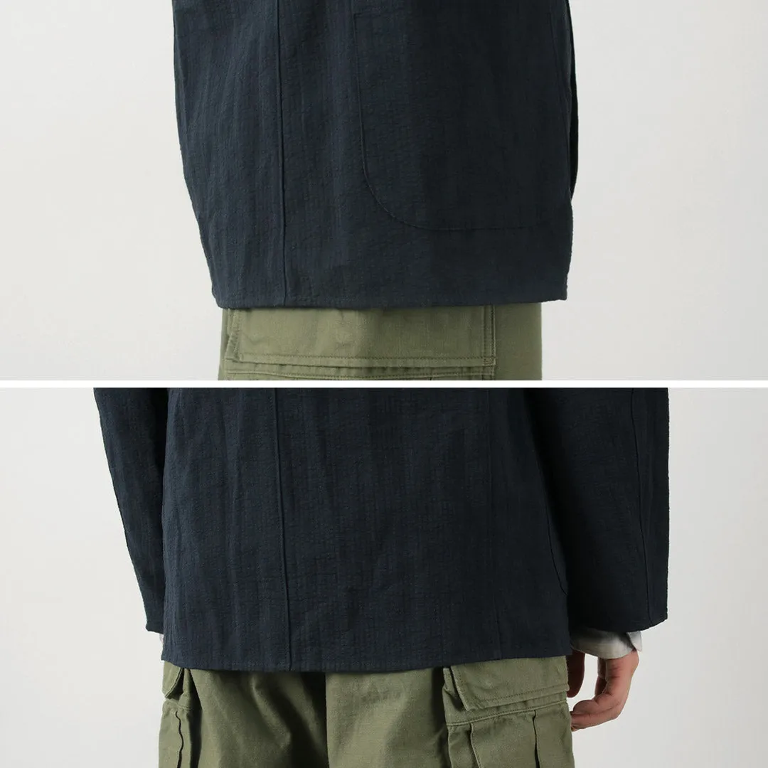 FUJITO / N.O.UN Jacket Cotton Linen Seersucker