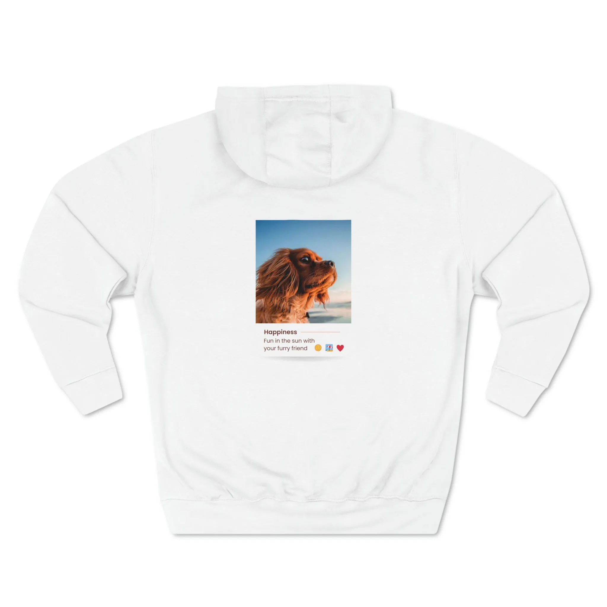 Fun in the sun with your furry friend Dog POD Unisex Premium Pullover Hoodie