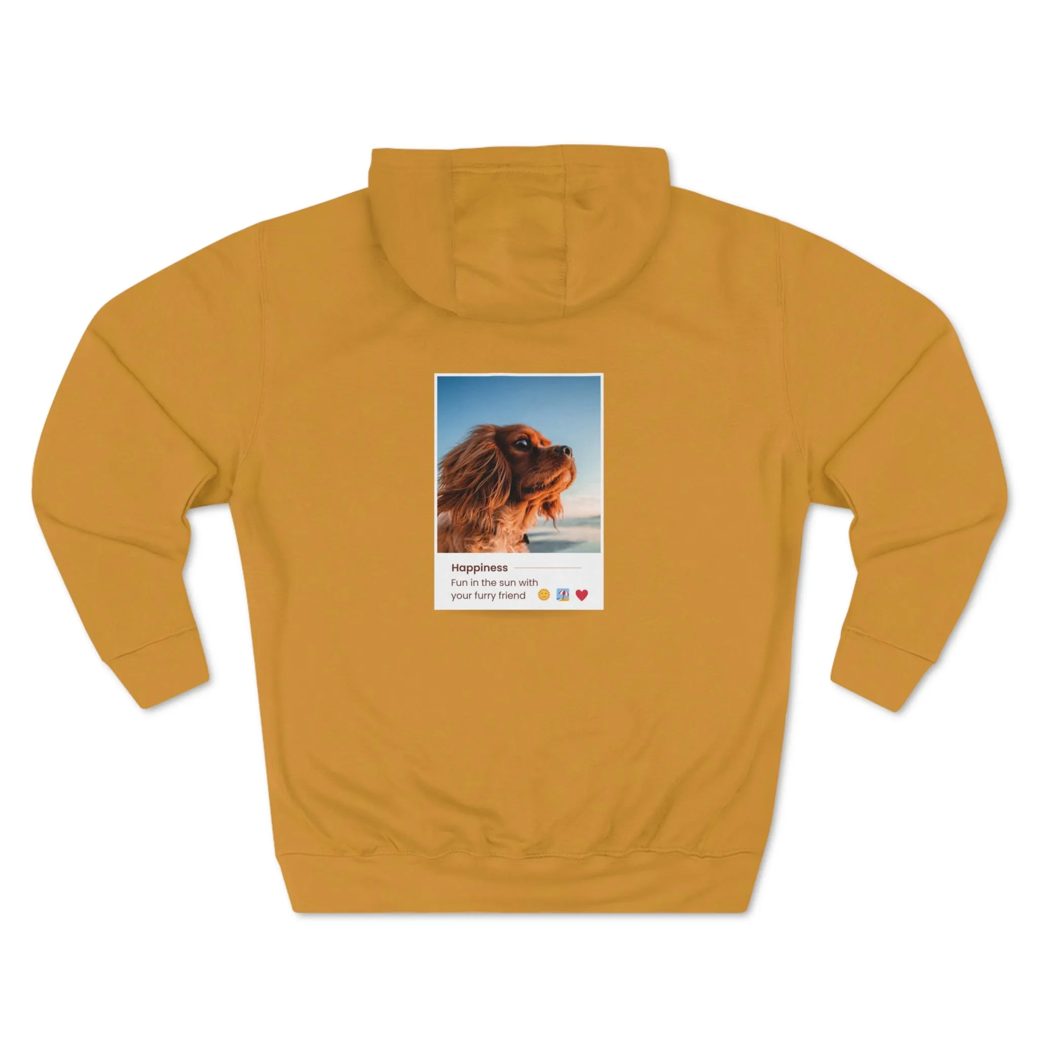 Fun in the sun with your furry friend Dog POD Unisex Premium Pullover Hoodie