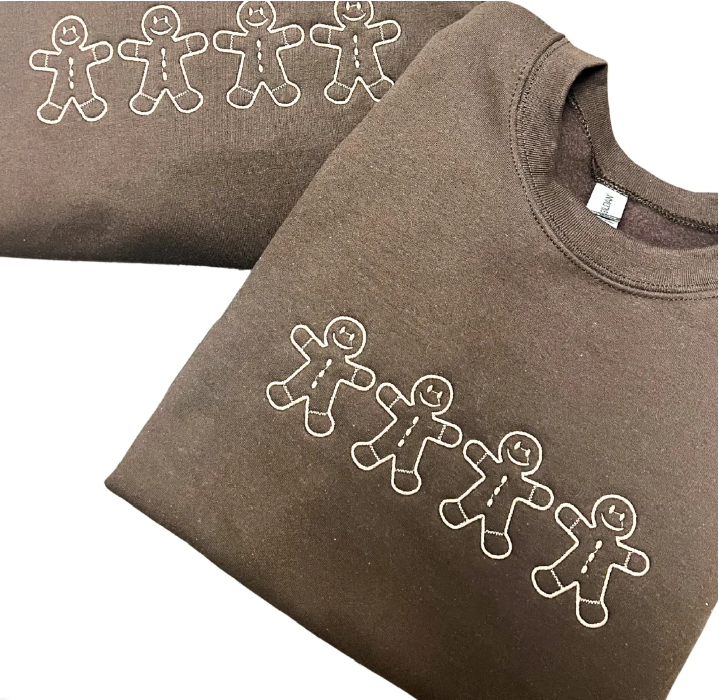 Gingerbread Friends Embroidered Pullover