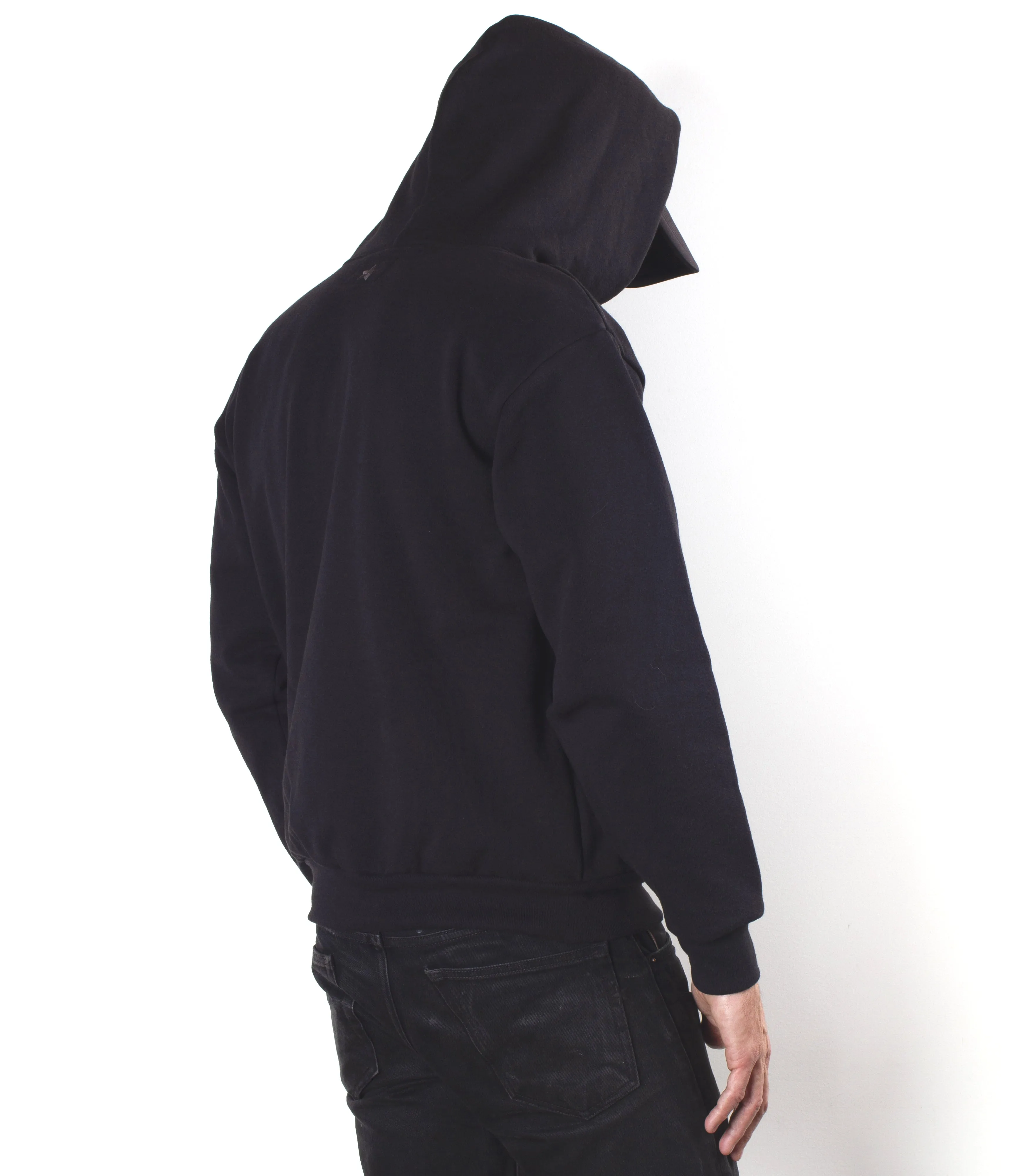 Glory Days Heavyweight Black Fleece Zip Front Hoodie