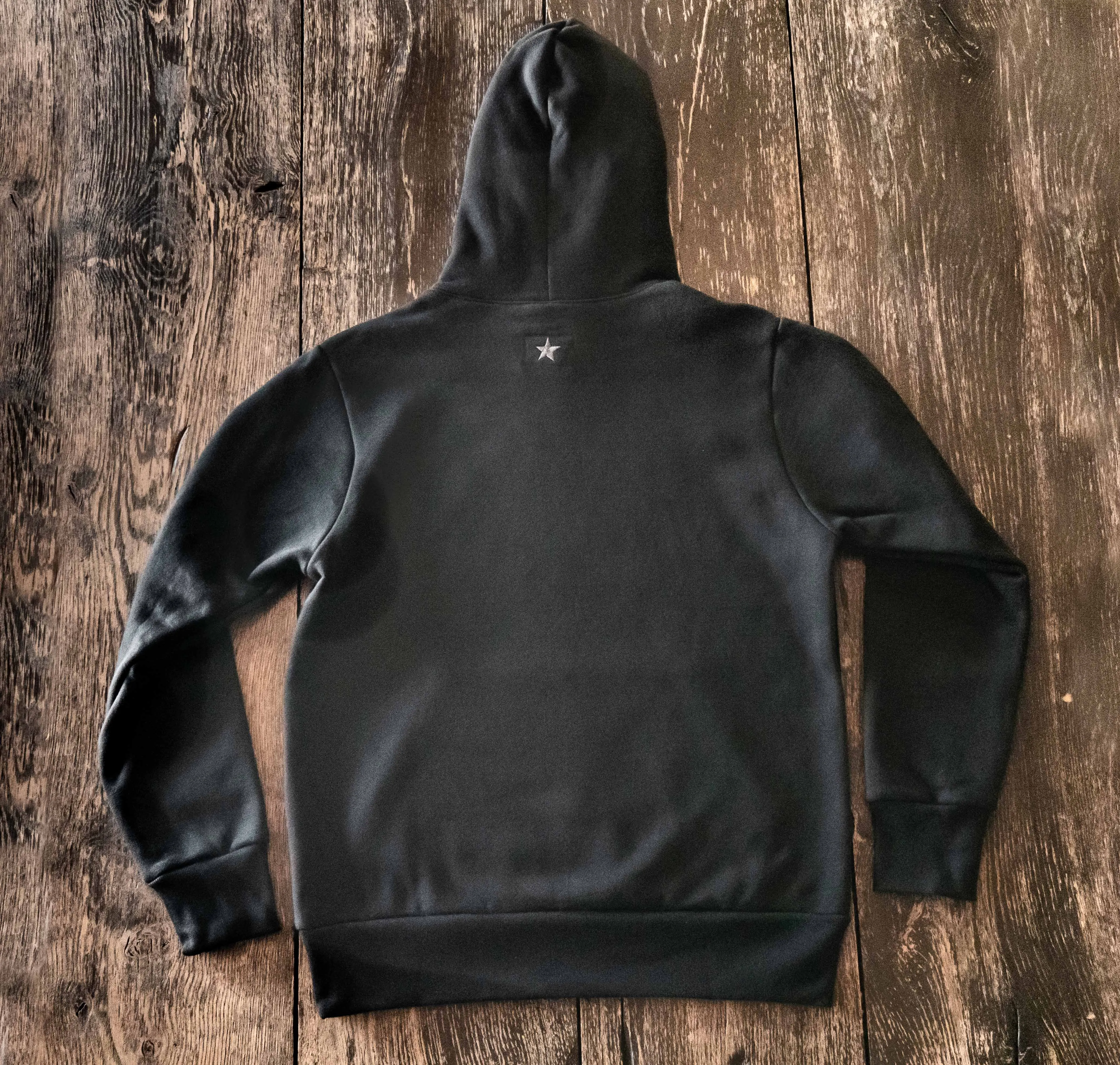 Glory Days Heavyweight Black Fleece Zip Front Hoodie