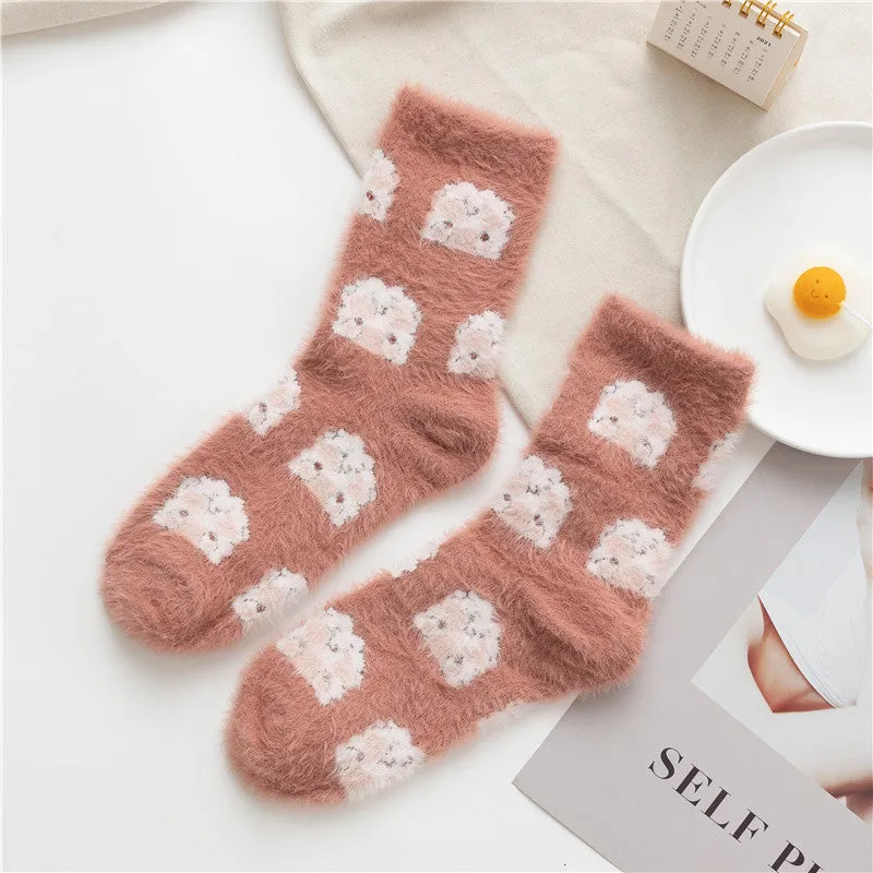 Gohobi Cute Animals Fleece Socks