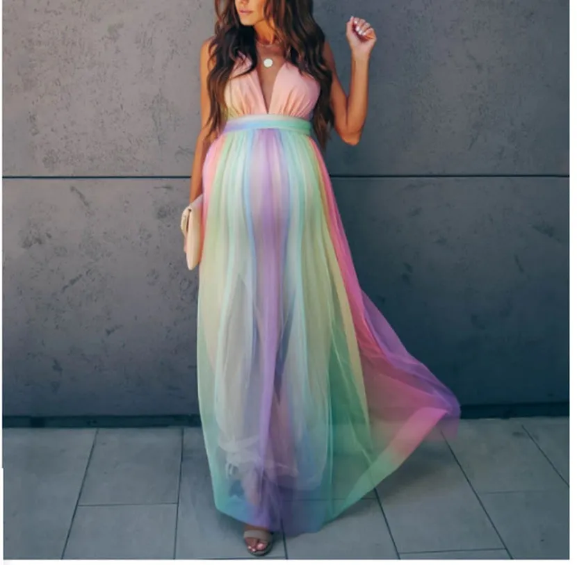 Gradient Hue Maternity Dress - Culture Heaven Special