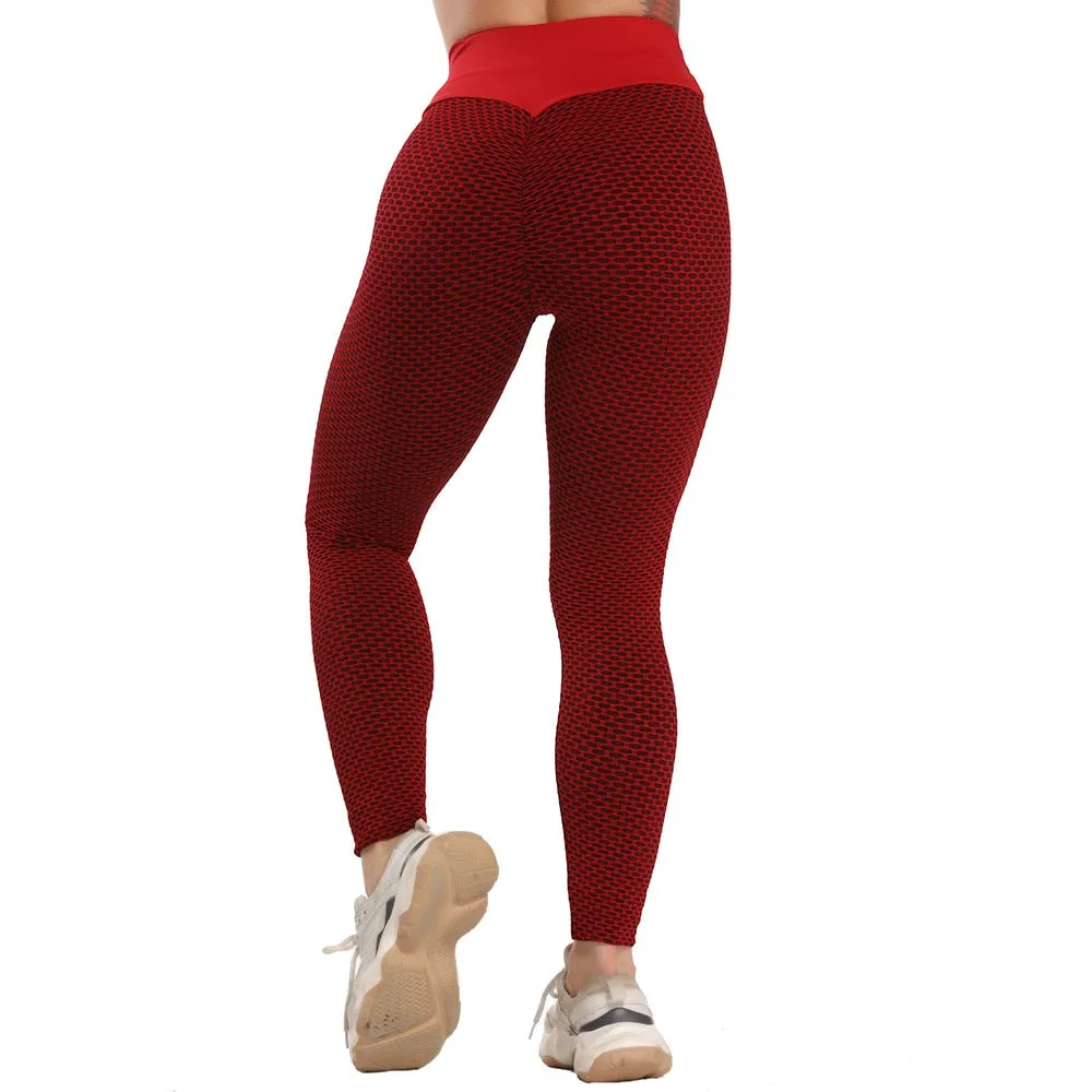 Great Sexy Booty Leggings - Women Textured Scrunch Butt Legging - Fitness Sport Leggins Push Up Anti-Cellulite Gym Pants Women Clothes (2U24)(BAP)(TBL)