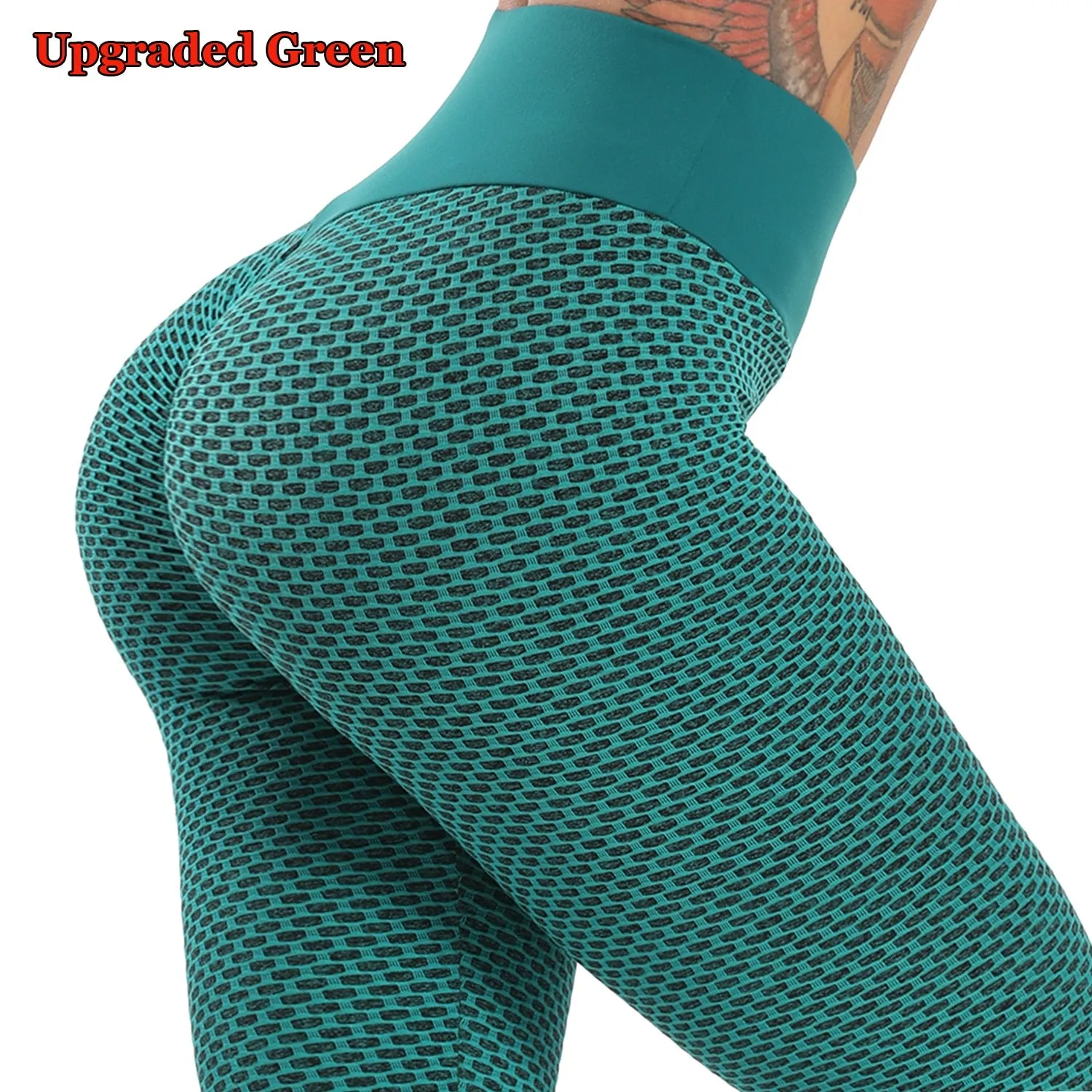 Great Sexy Booty Leggings - Women Textured Scrunch Butt Legging - Fitness Sport Leggins Push Up Anti-Cellulite Gym Pants Women Clothes (2U24)(BAP)(TBL)