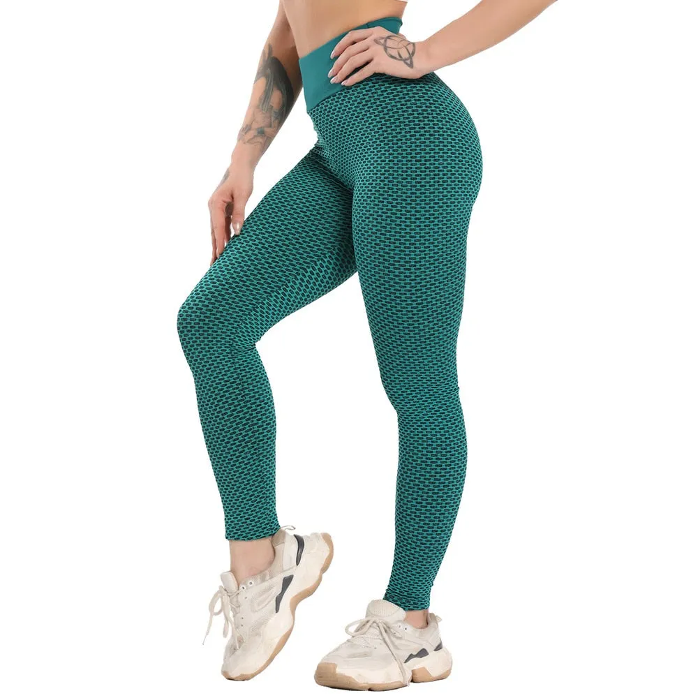 Great Sexy Booty Leggings - Women Textured Scrunch Butt Legging - Fitness Sport Leggins Push Up Anti-Cellulite Gym Pants Women Clothes (2U24)(BAP)(TBL)