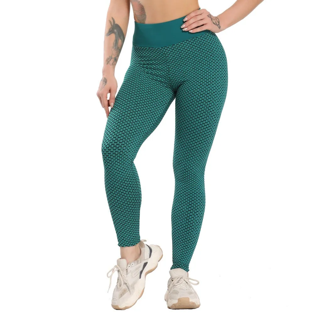 Great Sexy Booty Leggings - Women Textured Scrunch Butt Legging - Fitness Sport Leggins Push Up Anti-Cellulite Gym Pants Women Clothes (2U24)(BAP)(TBL)