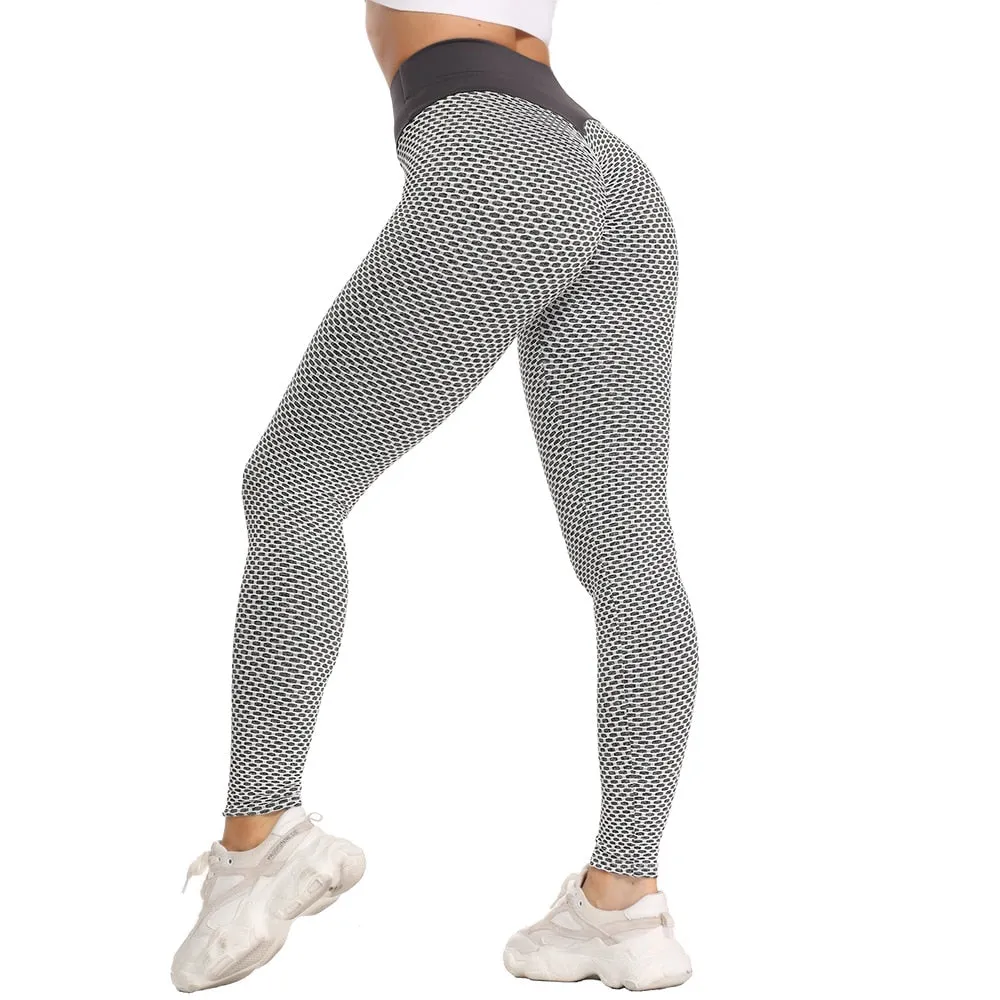 Great Sexy Booty Leggings - Women Textured Scrunch Butt Legging - Fitness Sport Leggins Push Up Anti-Cellulite Gym Pants Women Clothes (2U24)(BAP)(TBL)