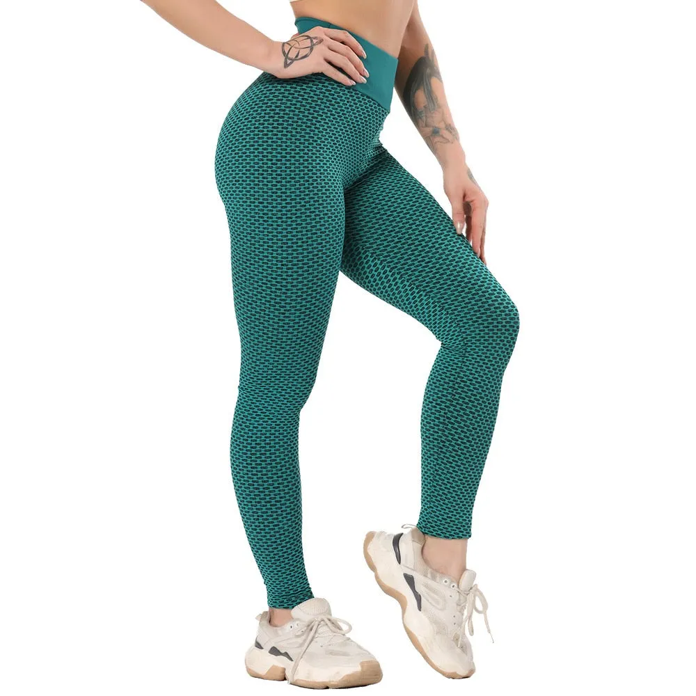 Great Sexy Booty Leggings - Women Textured Scrunch Butt Legging - Fitness Sport Leggins Push Up Anti-Cellulite Gym Pants Women Clothes (2U24)(BAP)(TBL)