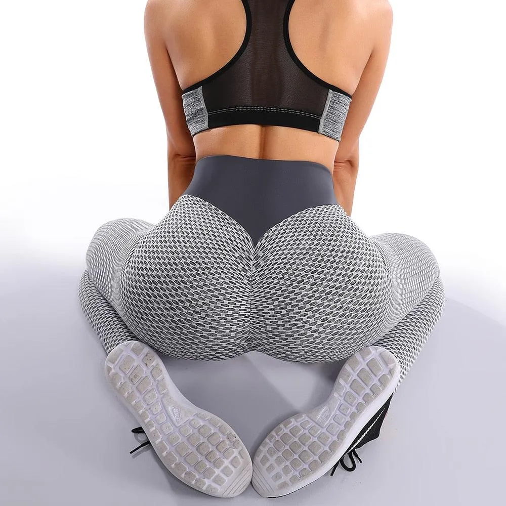 Great Sexy Booty Leggings - Women Textured Scrunch Butt Legging - Fitness Sport Leggins Push Up Anti-Cellulite Gym Pants Women Clothes (2U24)(BAP)(TBL)