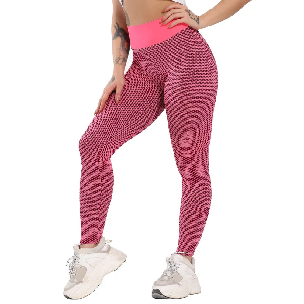 Great Sexy Booty Leggings - Women Textured Scrunch Butt Legging - Fitness Sport Leggins Push Up Anti-Cellulite Gym Pants Women Clothes (2U24)(BAP)(TBL)