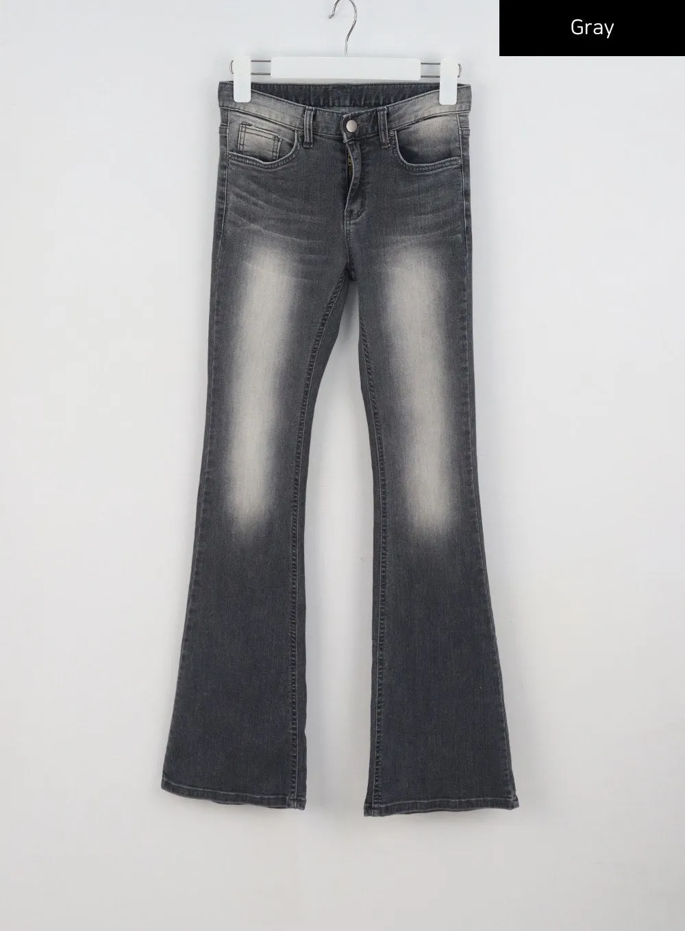 Grey Bootcut Jeans BY322