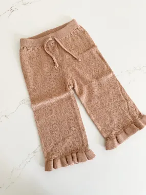 Hollow Out Knit Pants