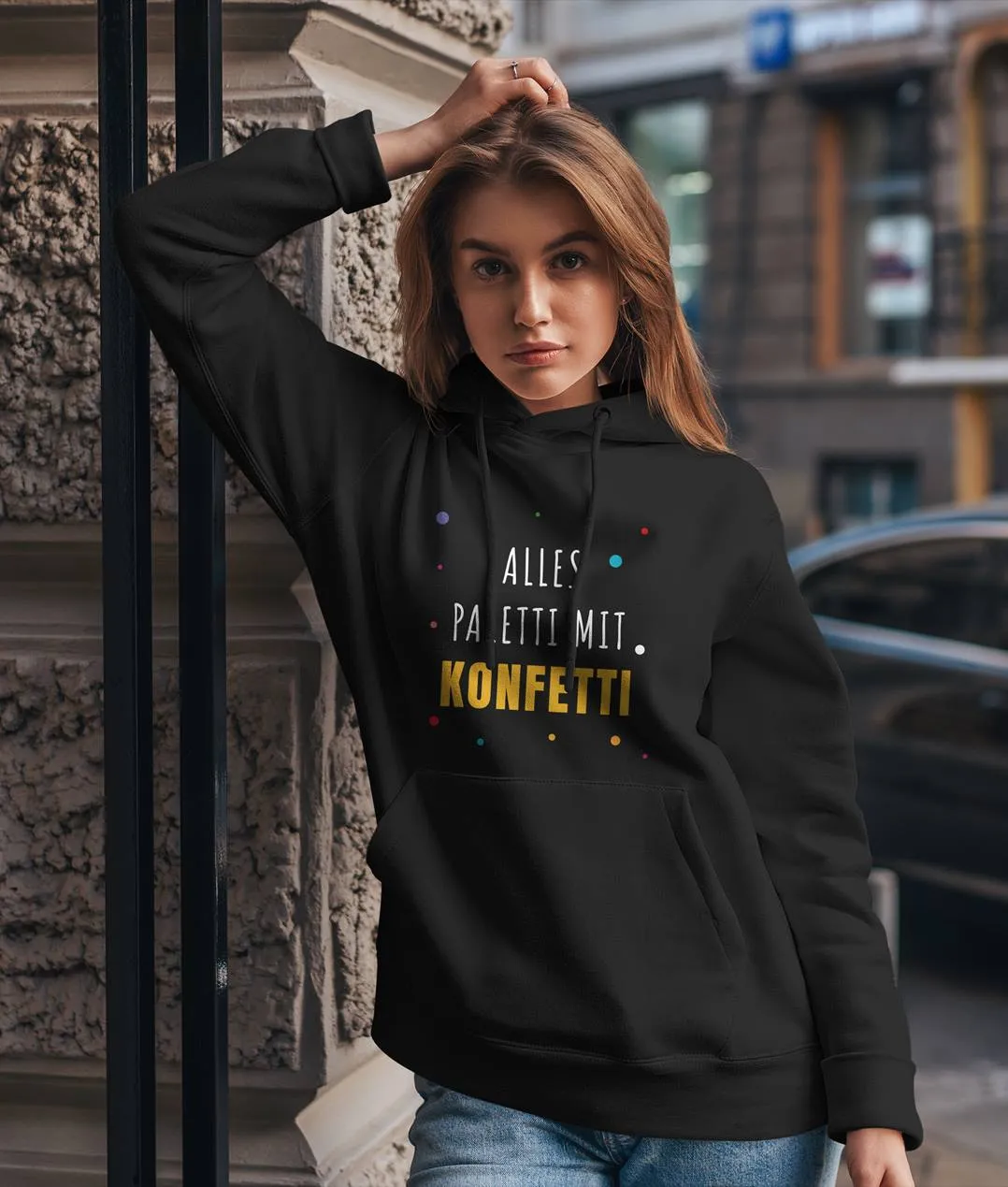 Hoodie - Alles paletti mit Konfetti