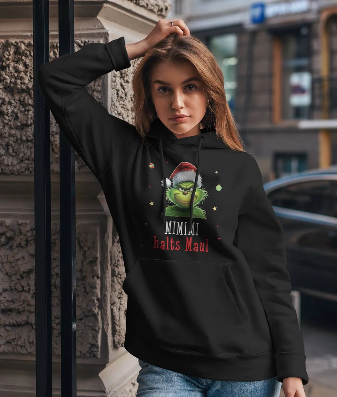 Hoodie - Grinch - Mimimi Halts Maul! (CS)