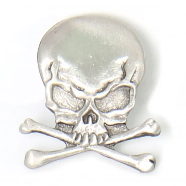 Hot Leathers PNA1012 Skull and Cross Bones Pin