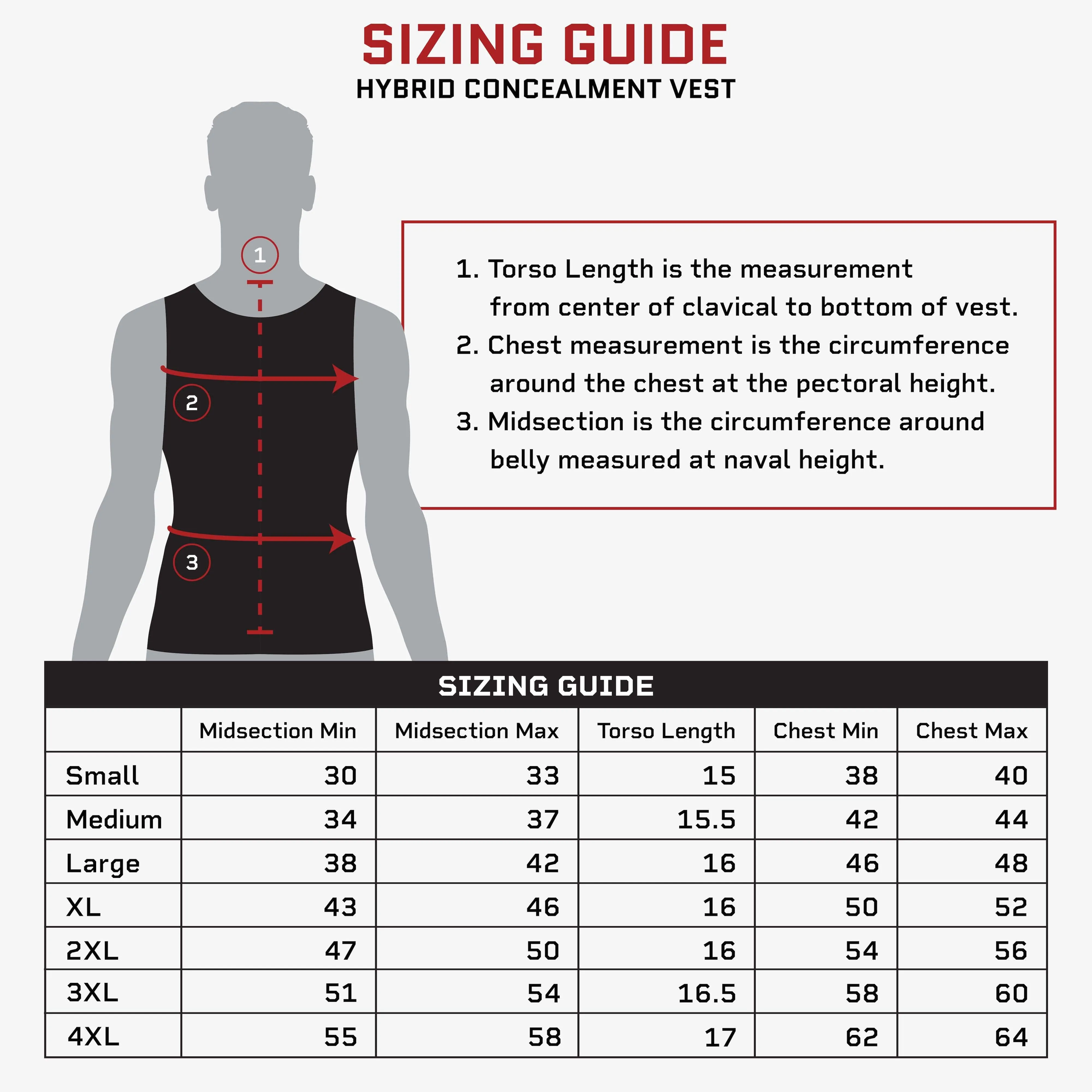 Hybrid Concealment Vest - Carrier Only