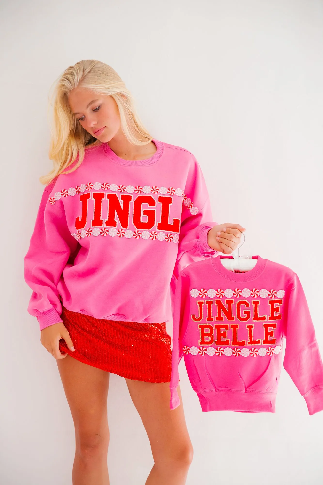 JINGLE PINK PULLOVER