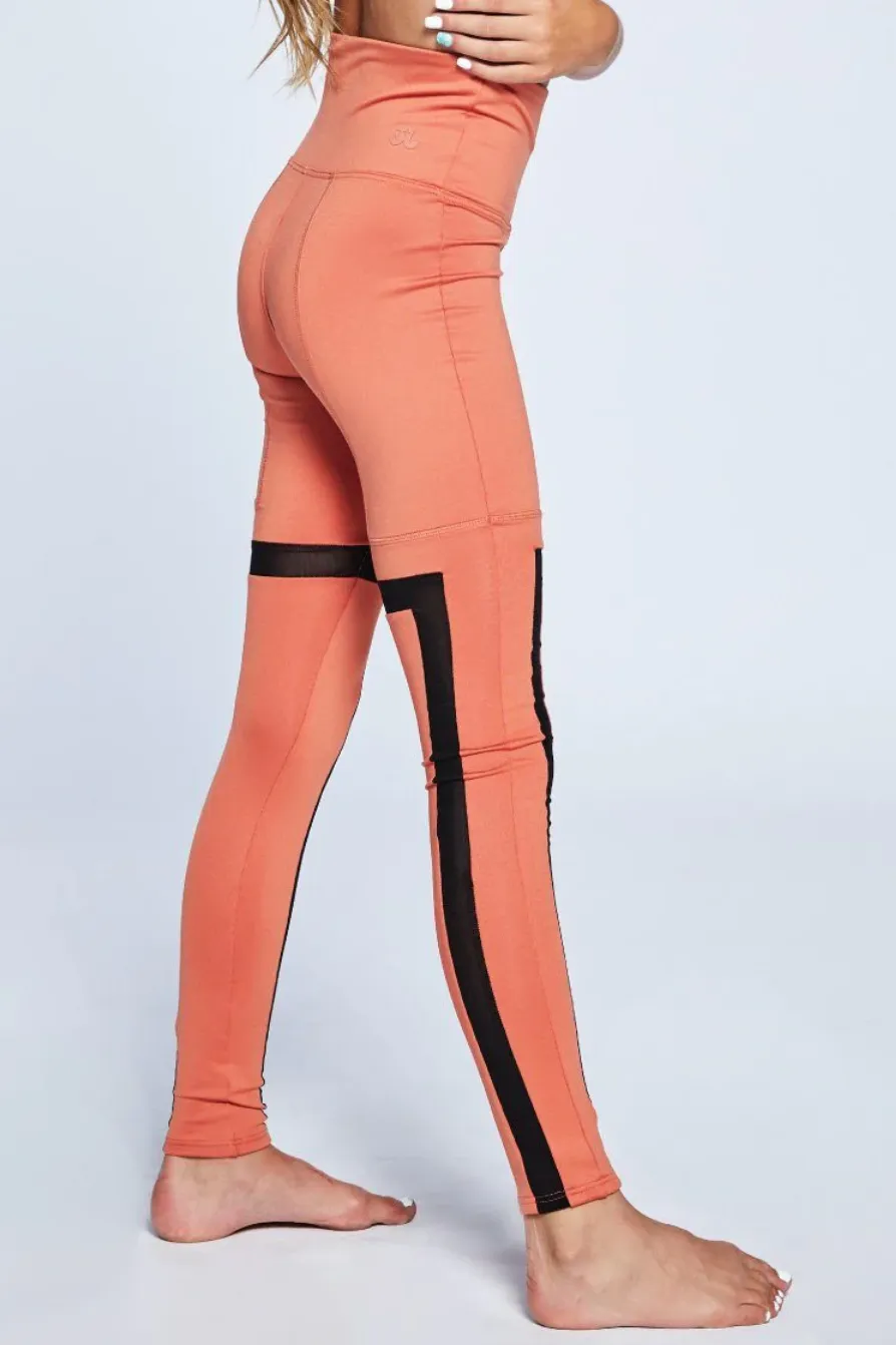 Jo   Jax |  Angles Leggings | Copper   Mesh