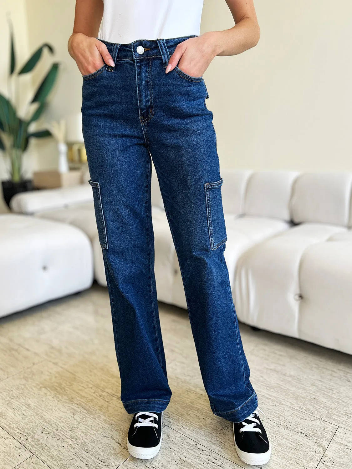 Judy Blue High Waist Cargo Jeans