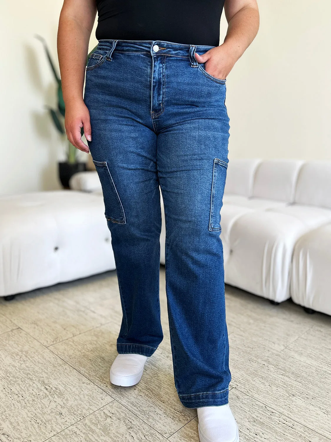 Judy Blue High Waist Cargo Jeans