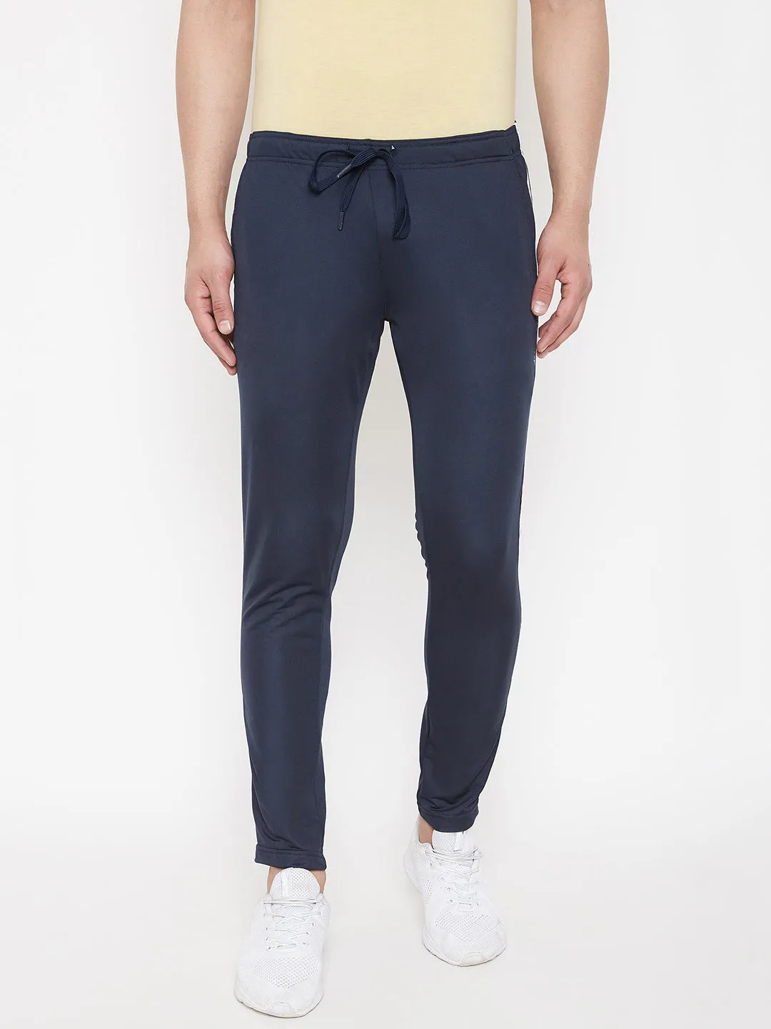 JUMP USA Men Navy Blue Solid Track Pant