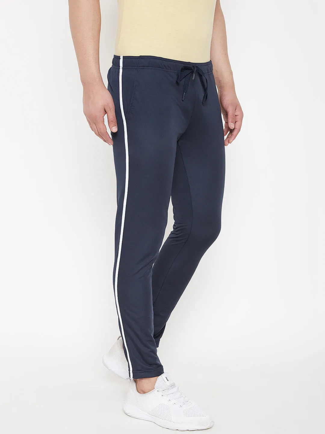 JUMP USA Men Navy Blue Solid Track Pant