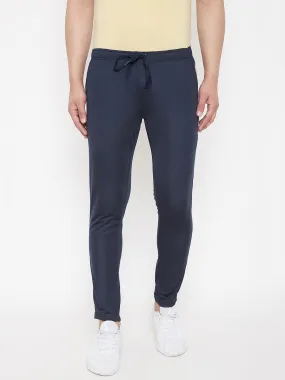 JUMP USA Men Navy Blue Solid Track Pant