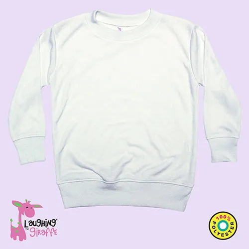 Laughing Giraffe Baby Pullover T-Shirts – White – 100% Polyester Sublimation