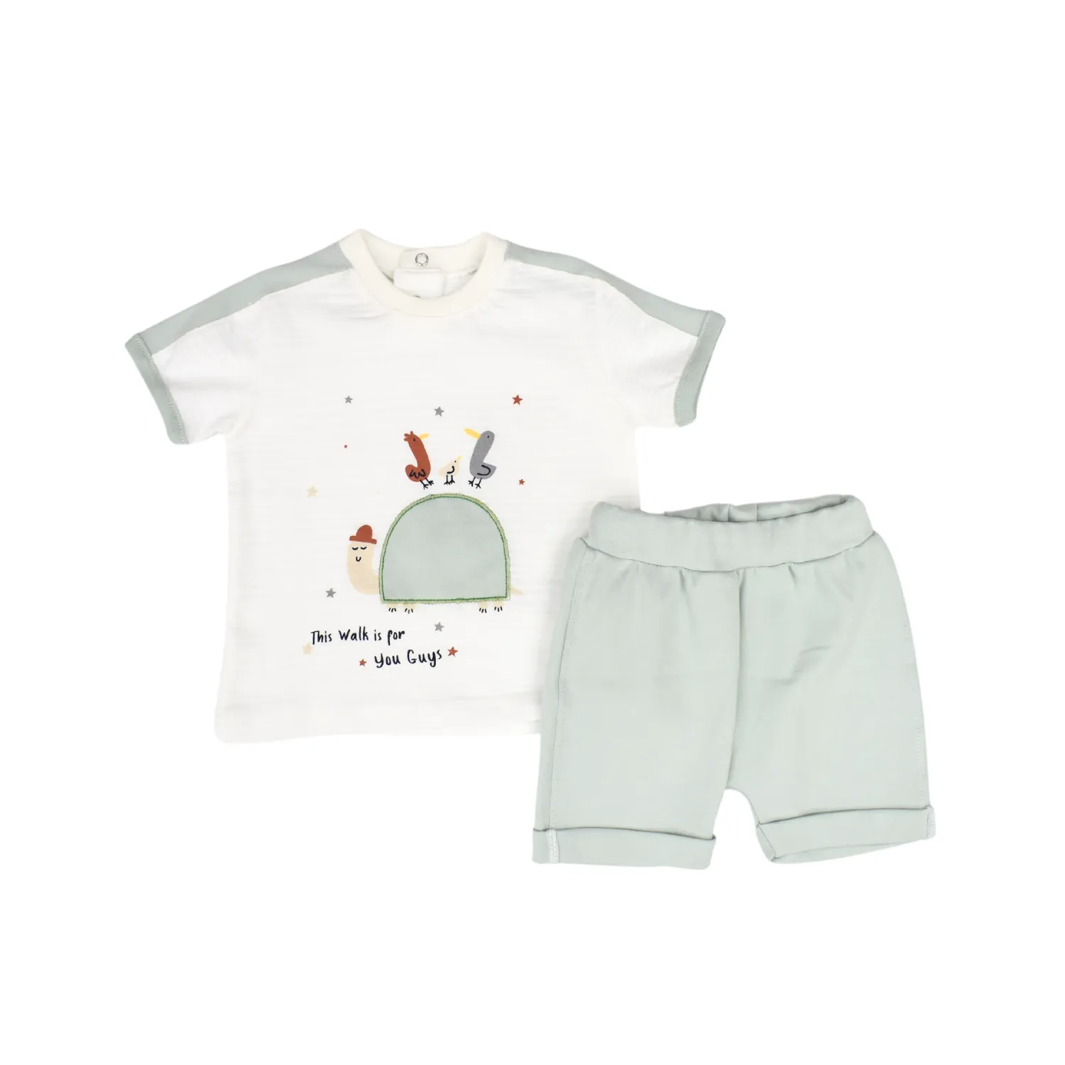 Lazy Baby Casual Shorts Set