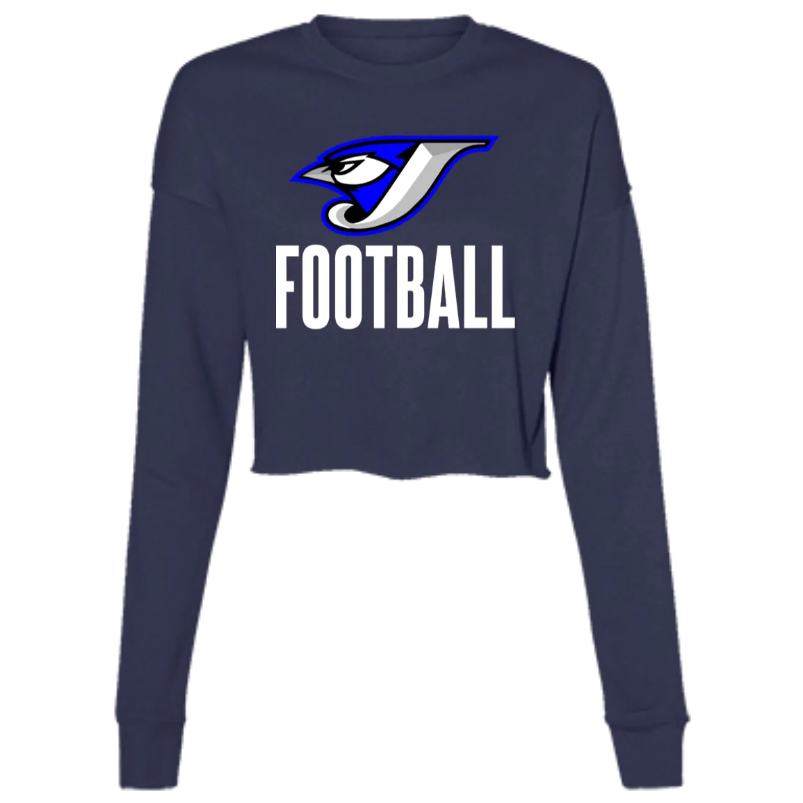 Logo Football B7503 Ladies' Cropped Fleece Crew