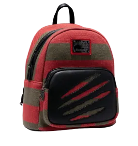 Loungefly Nightmare on Elm Street Freddy Sweater Mini Backpack w/ Bag Charm