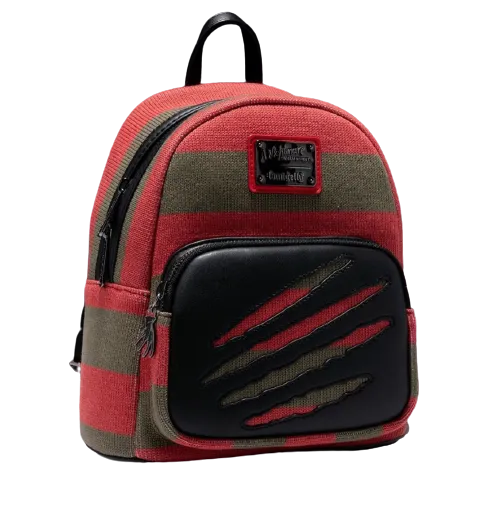 Loungefly Nightmare on Elm Street Freddy Sweater Mini Backpack w/ Bag Charm