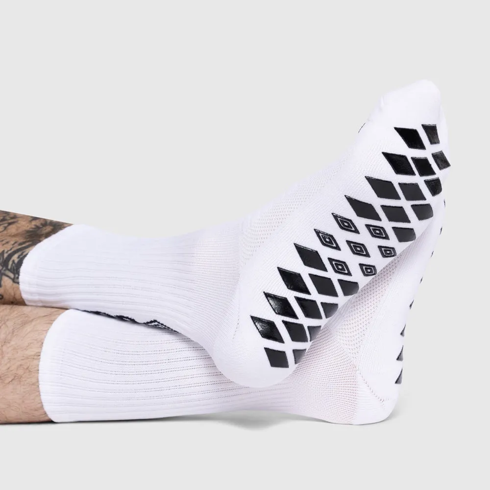 Mens Football Grip Socks 1 Pack - White