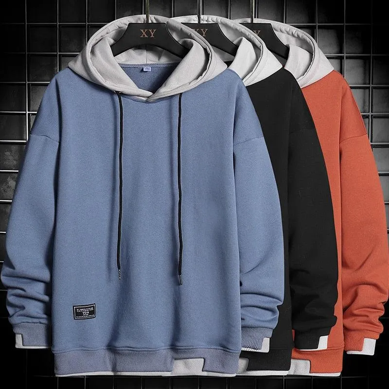 Men's Hip Hop Pullover Hooded Streetwear Plus Size