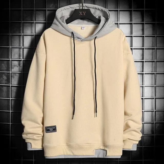 Men's Hip Hop Pullover Hooded Streetwear Plus Size