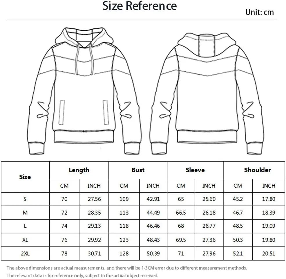 Mens Hooded Sweatshirt Casual Long Sleeve Drawstring Print Pullover Hoodies