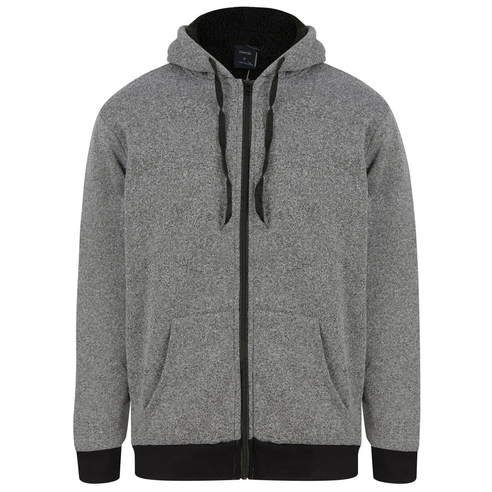 Mens Sherpa Lined Hoodie Full Zip Fleece Jacket Prescott