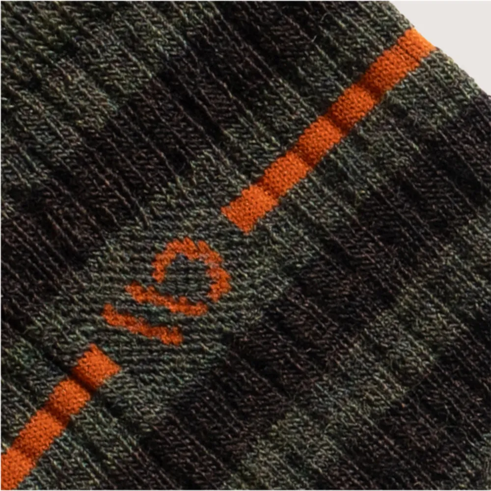 Men's Vintage Stripe Midweight Crew Sock