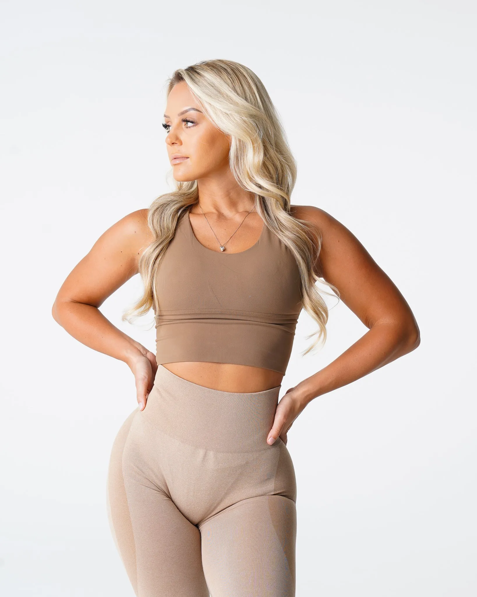 Mocha Matrix Bra Top